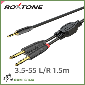 [ROXTONE] GPTC100L15 /3.5mm-55수 L/R 1.5m 완제품/AWG24