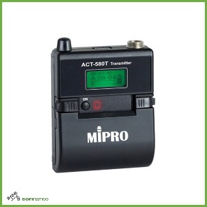 [MIPRO] ACT-580T/ 충전식 무선 벨트팩 송신기/ 5.8GHZ/ 디지털 무선 벨트팩/ 미프로