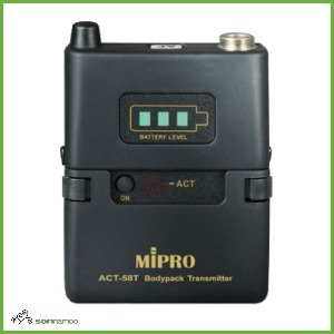 [MIPRO] ACT-58T/ 디지털 무선 벨트팩 송신기/ 무선 마이크/ 5.8GHZ/ 미프로